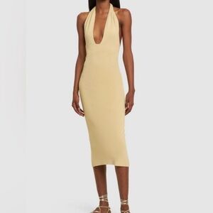 We Wore What Halter Midi Dress NWT